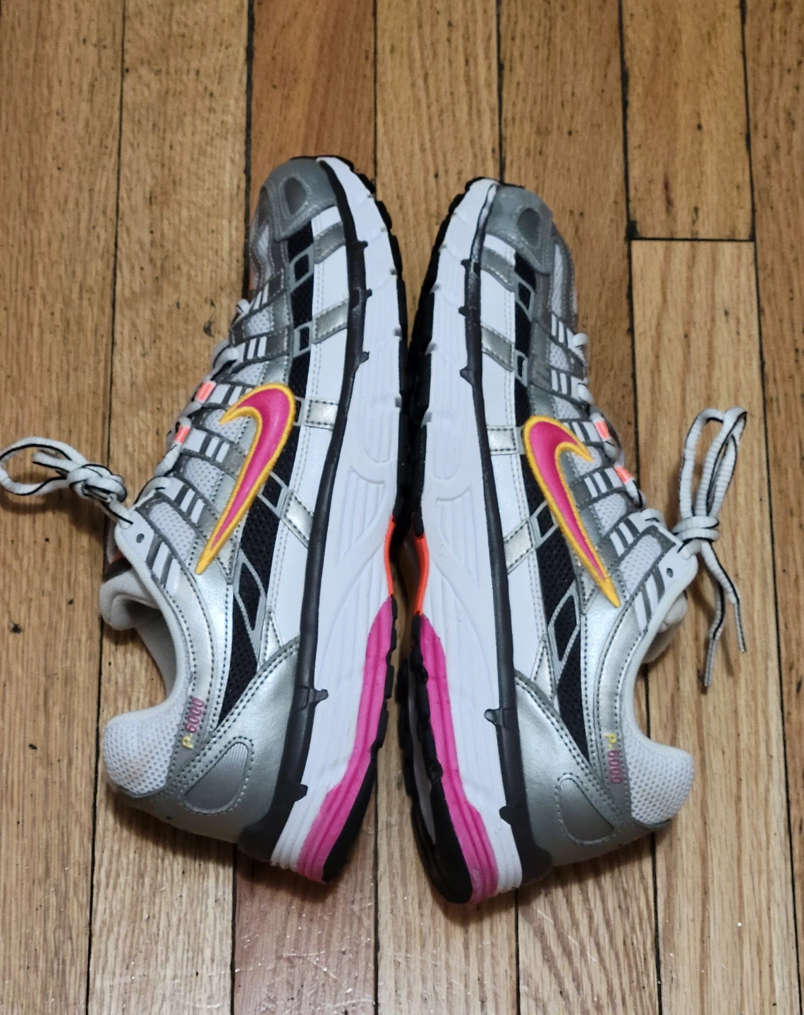Nike P-6000 Sneakers Silver Pink Size 12 W