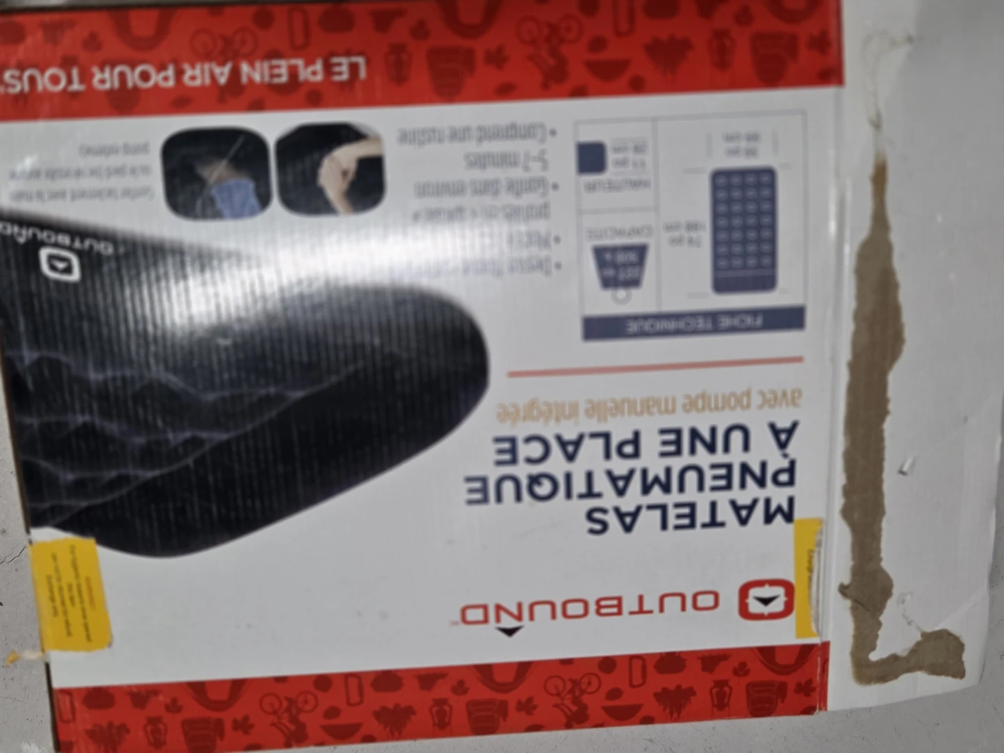 Outbound Twin Air Bed with Built-In Manual Pump - photo 5