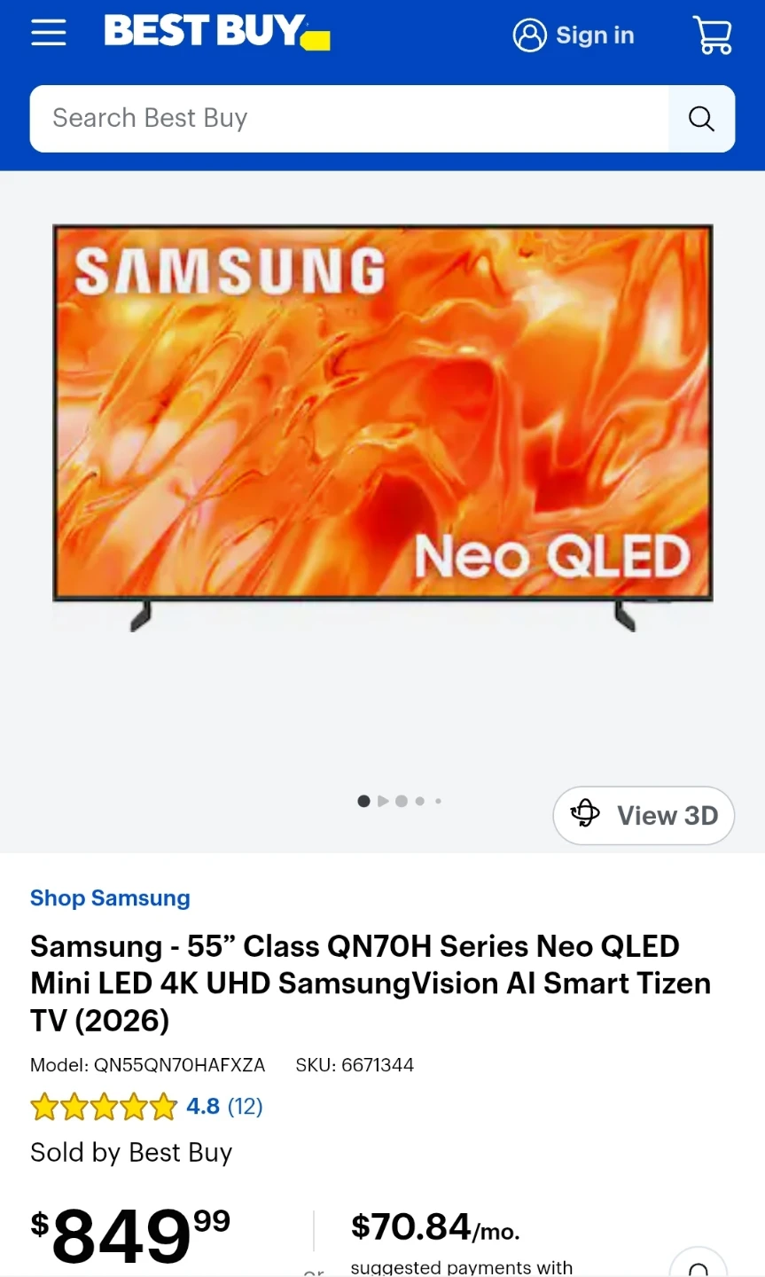 Samsung 55" Class QN70H Series Neo QLED 4K TV - photo 5