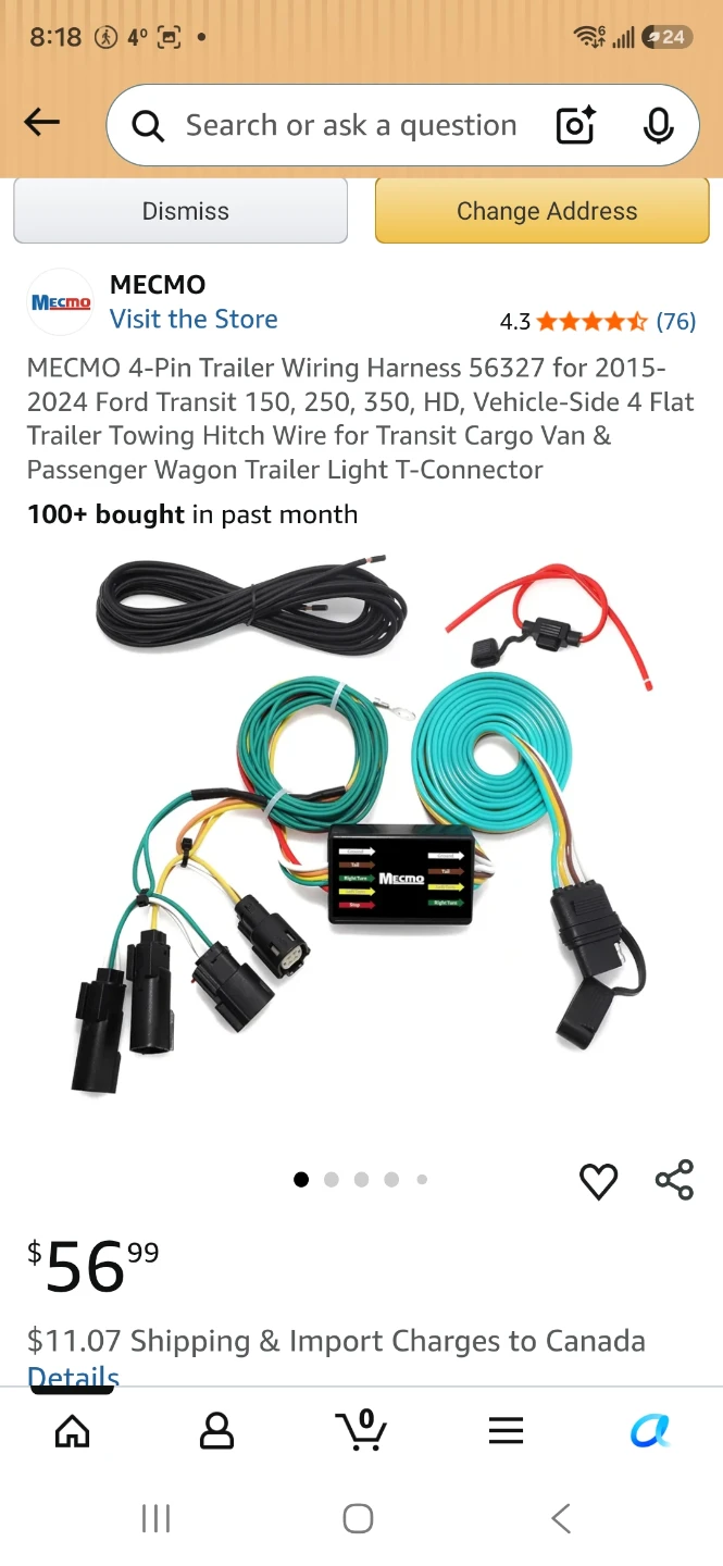 Mecmo 4-Pin Trailer Wiring Harness 56327 - photo 3