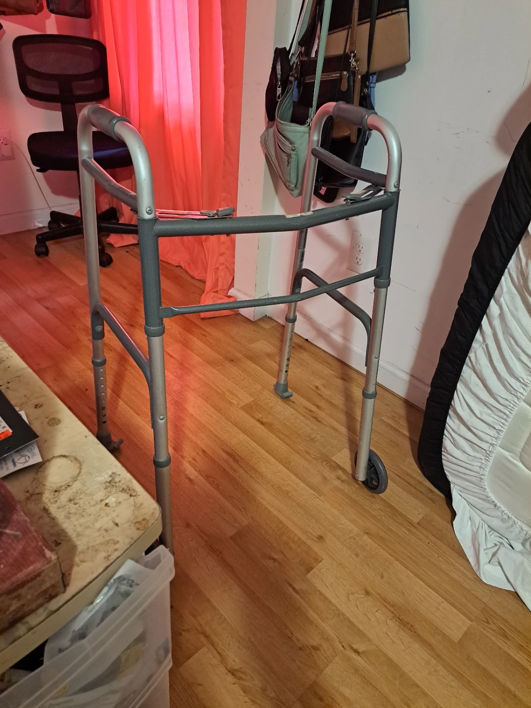 Adjustable Medical Walker with Wheels - photo 2