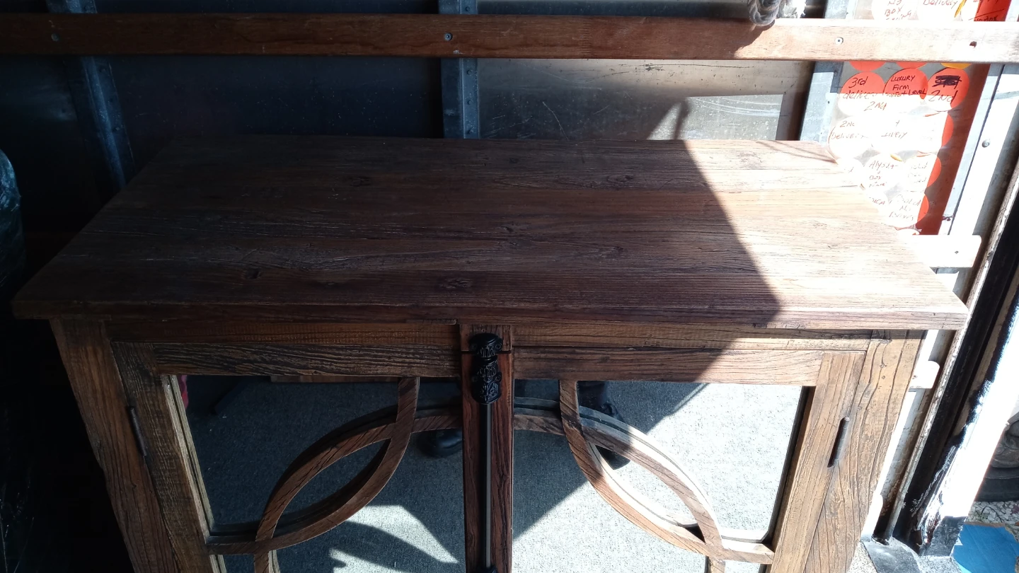 Rustic Wood Wine Bar Cabinet - photo 4