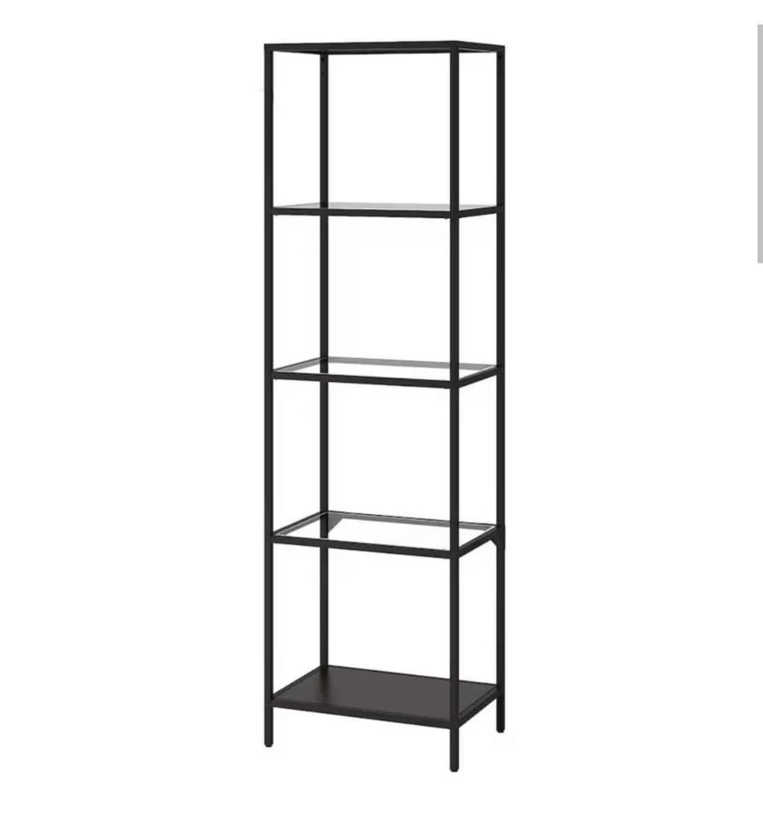 Shelf with glass shelves