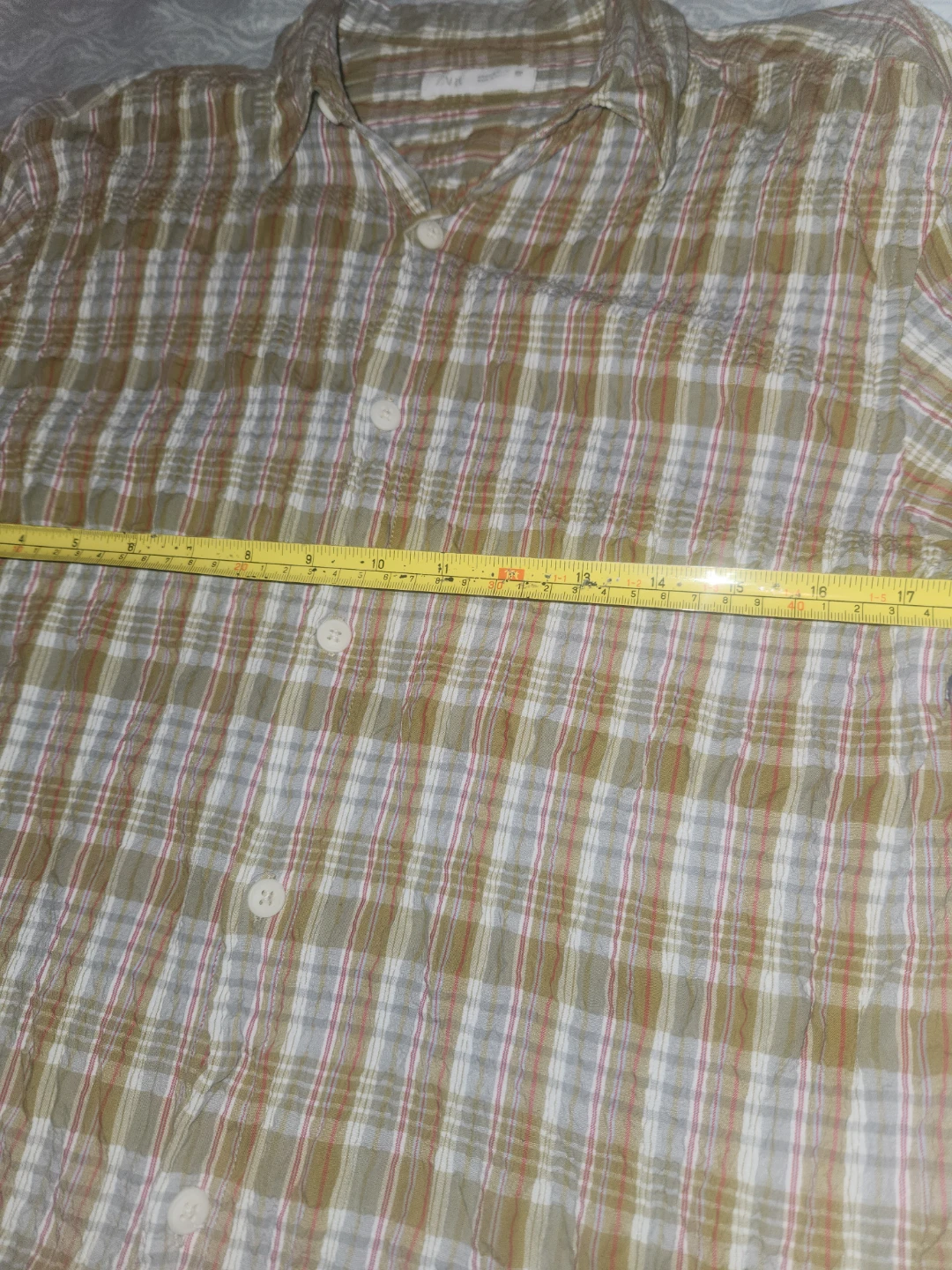 Zara Plaid Button-Down Shirt - photo 2