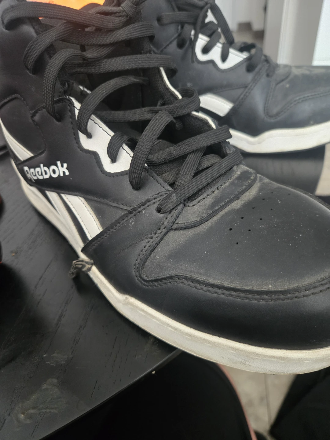 Reebok Black High-Top Sneakers steel toe