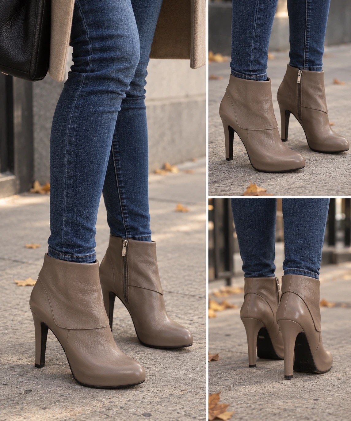 Size 9.5 New Jessica Simpson Brown Leather Ankle Boots