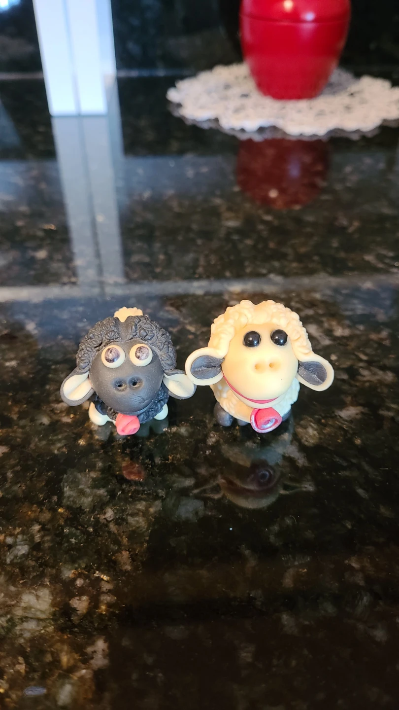 Pair of Shaun the Sheep Figures (both $2)
