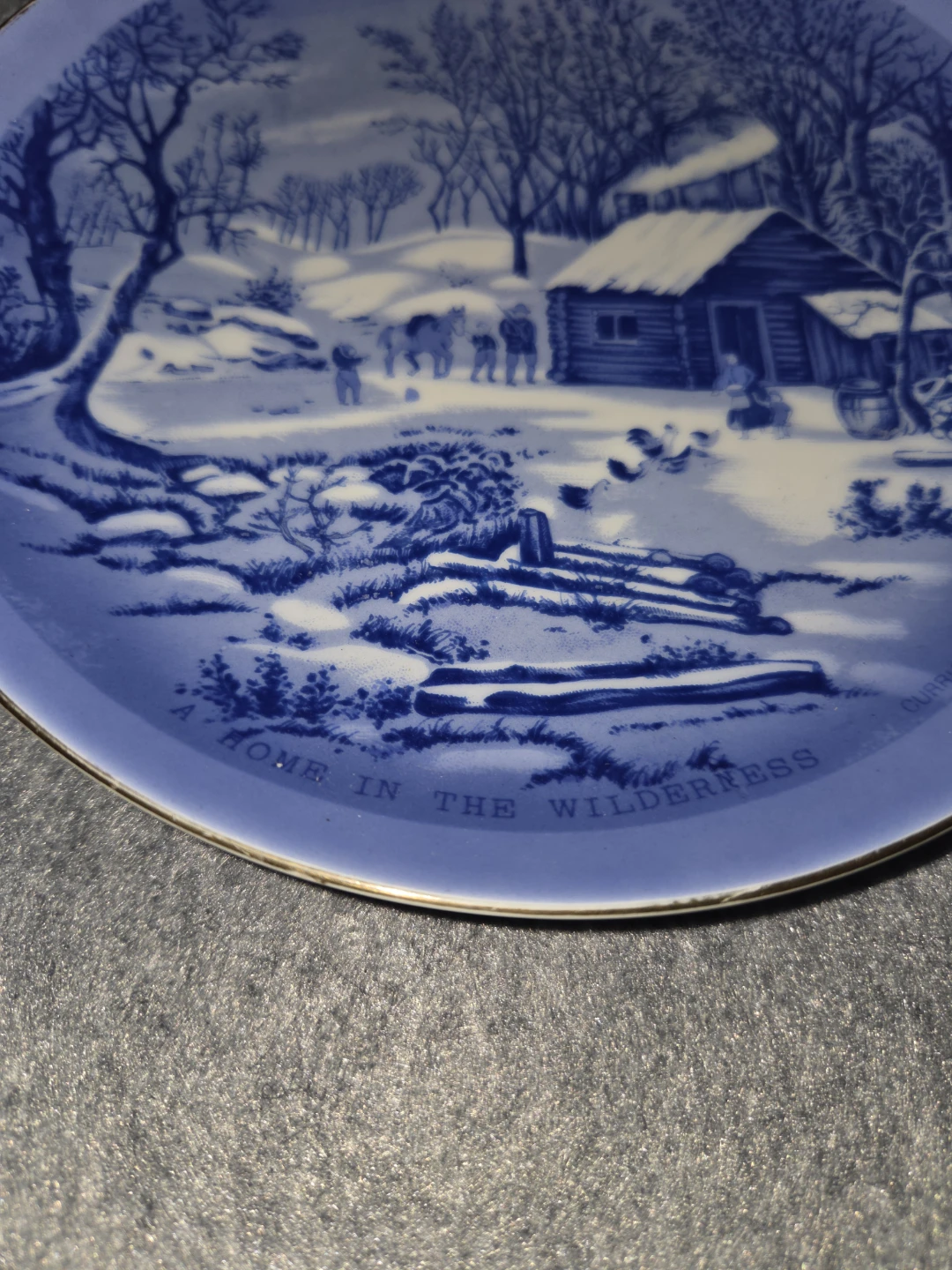 Currier & Ives A Home in the Wilderness Decorative Plate - photo 2