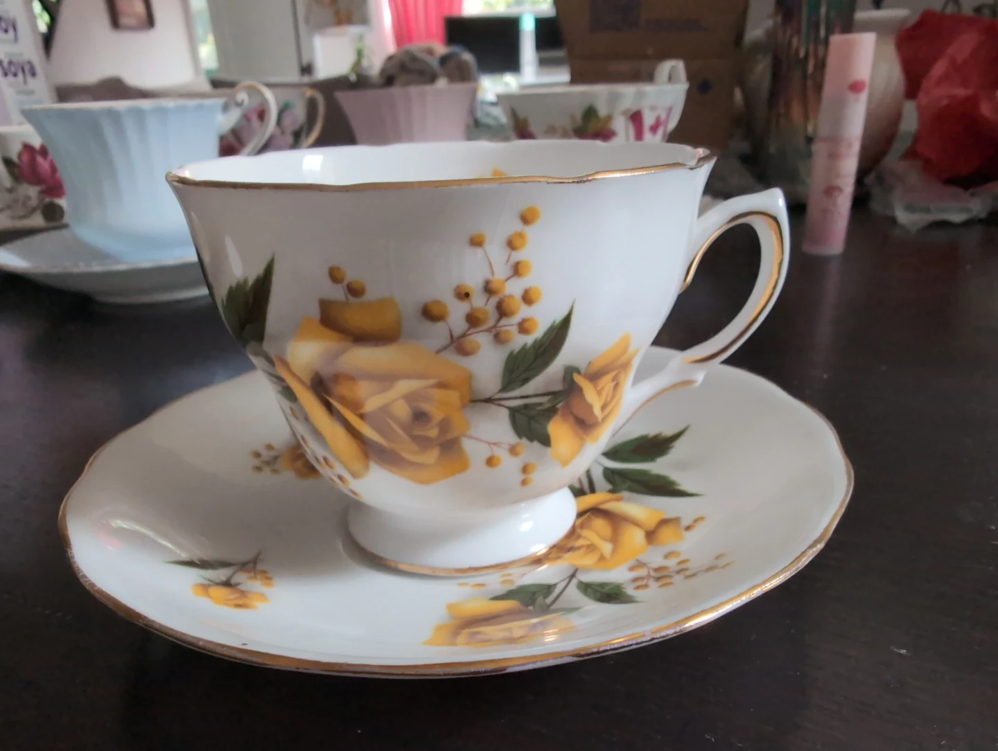 Royal Vale Bone China Teacup and Saucer Set