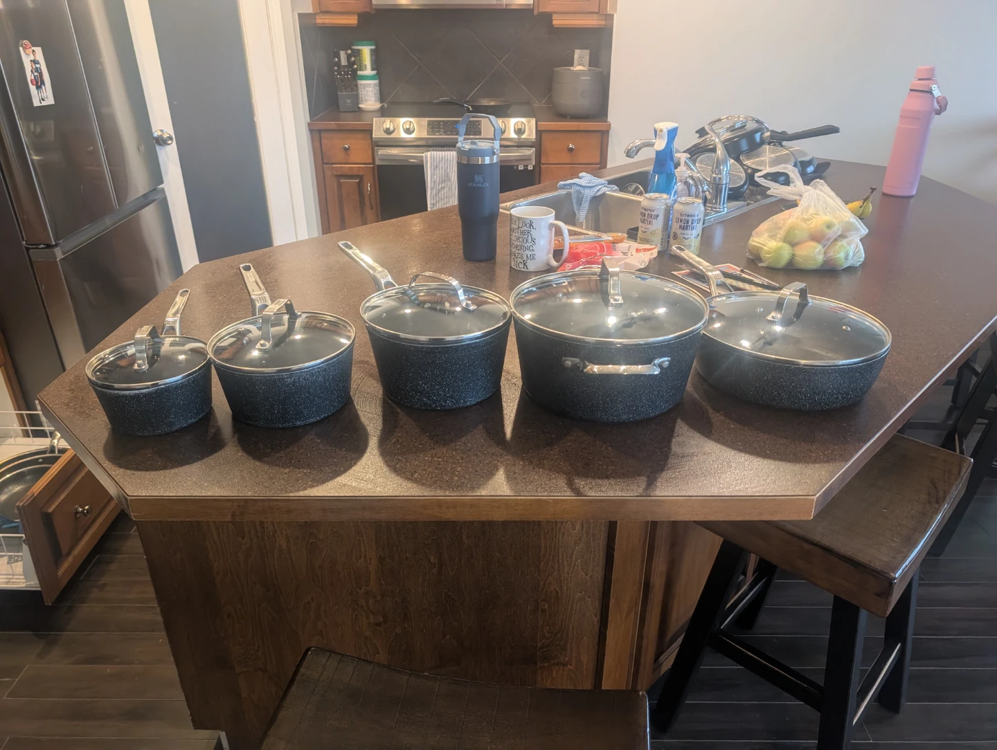 5-Piece Pot & Pan Set with Lids
