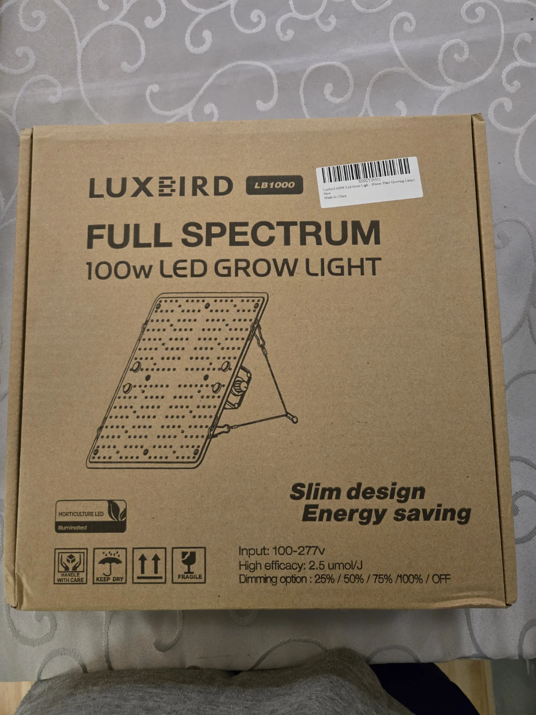 Luxbird 100W Full Spectrum LED Grow Light