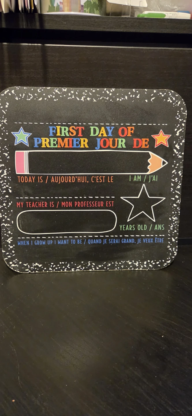 Double-Sided School Milestone Chalkboard Sign
