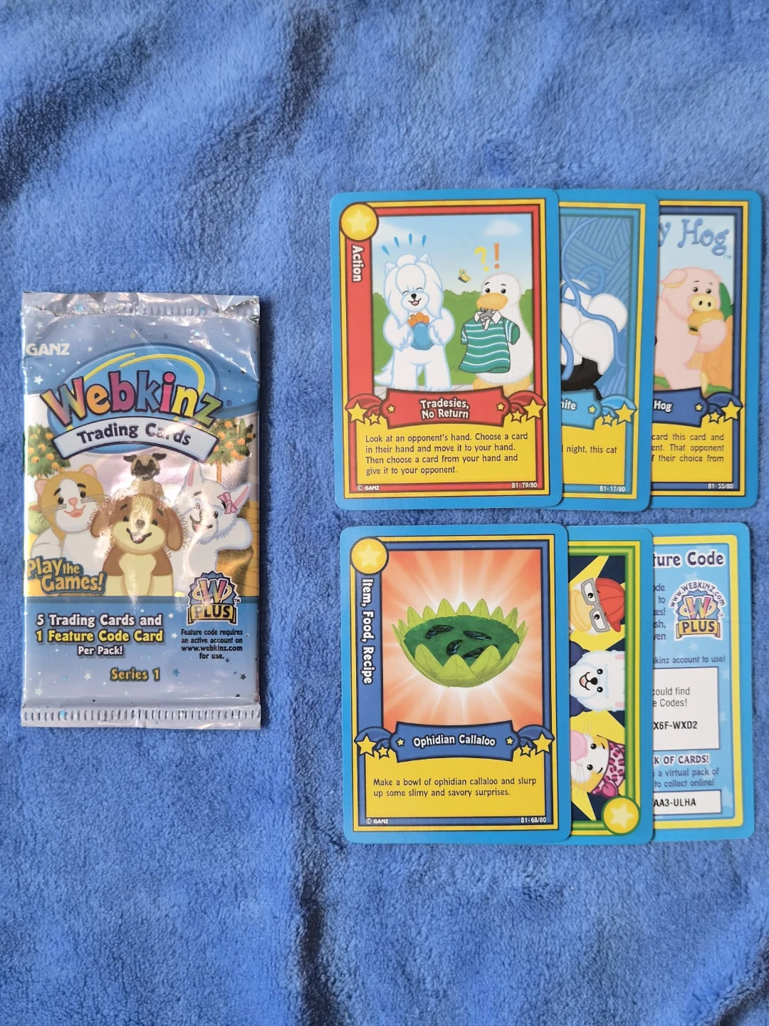 Read Bio | (Opened) Series One Webkinz Card Pack