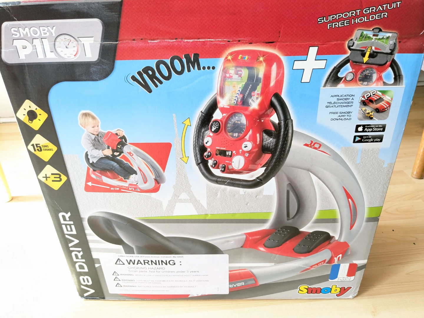 Smoby Pilot V8 Driver Battery Power Ride On - photo 2