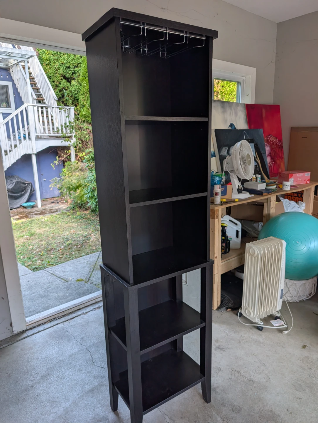 Wooden Liquor cabinet with wine rack