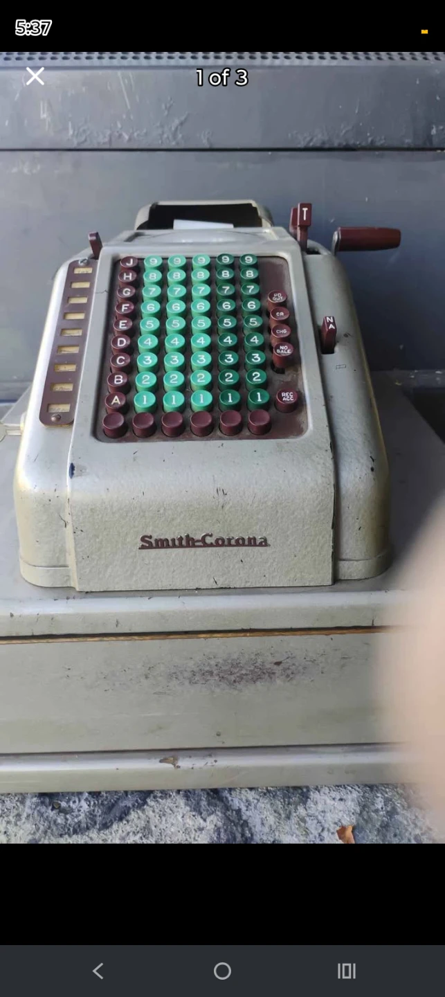 Vintage Smith-Corona Cash Register