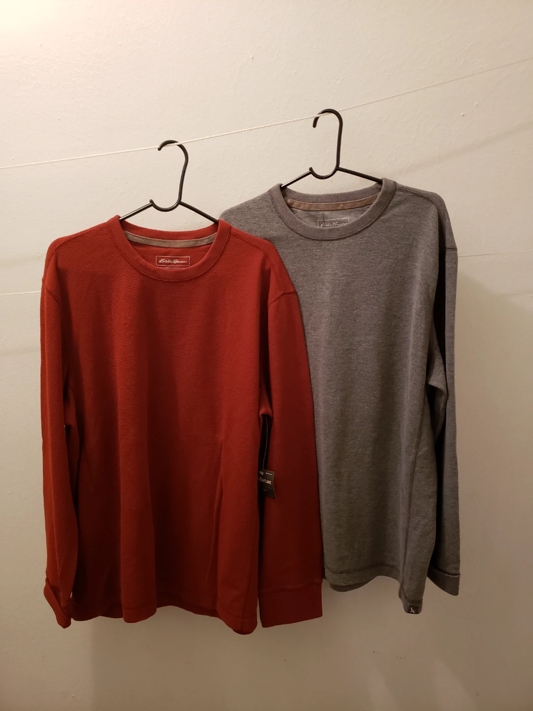 New Two Eddie Bauer Men's XL Long Sleeve Thermal Shirts
