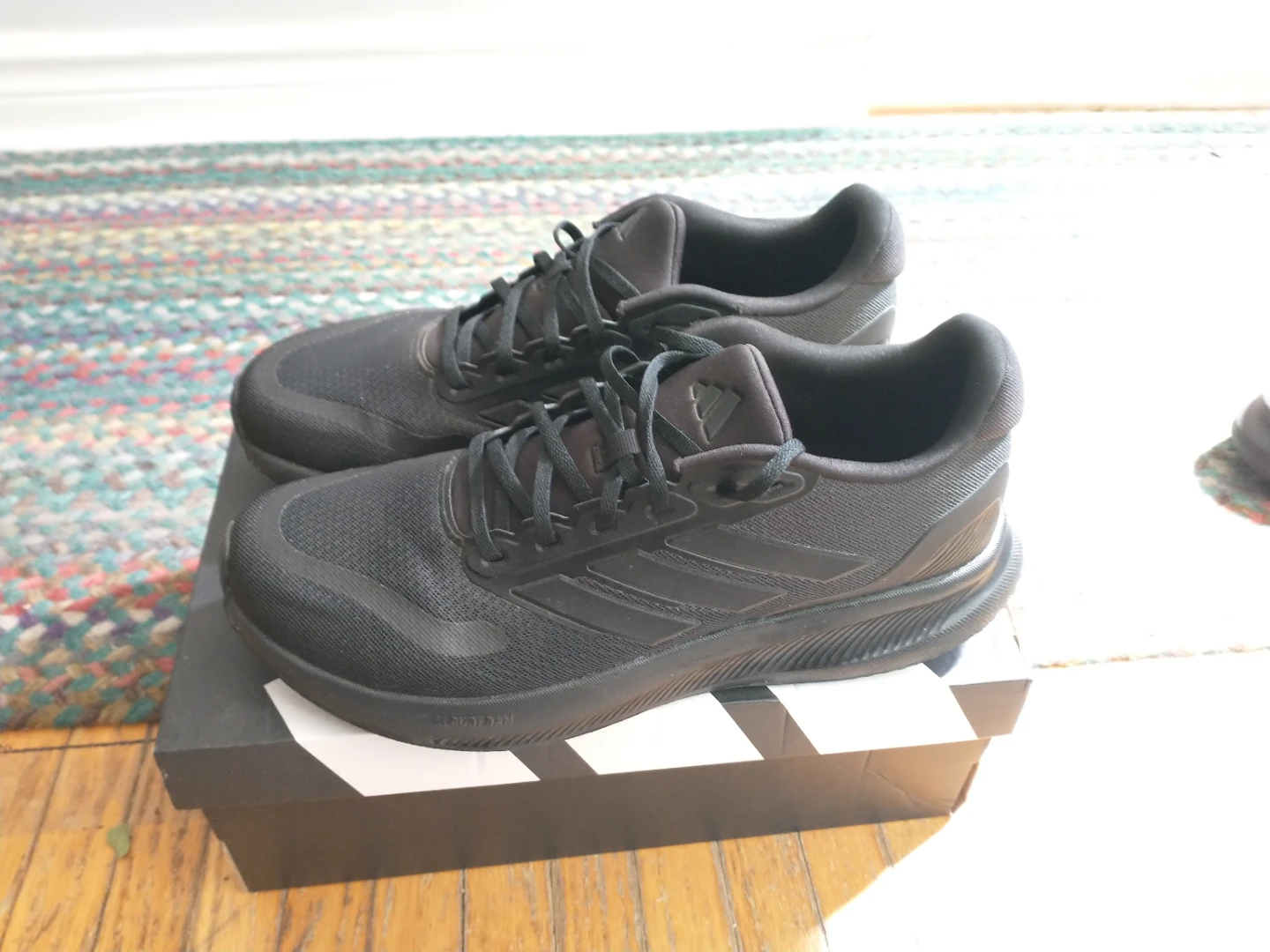 Adidas Runfalcon 5 Shoes - Black - US Men's 10 - photo 2