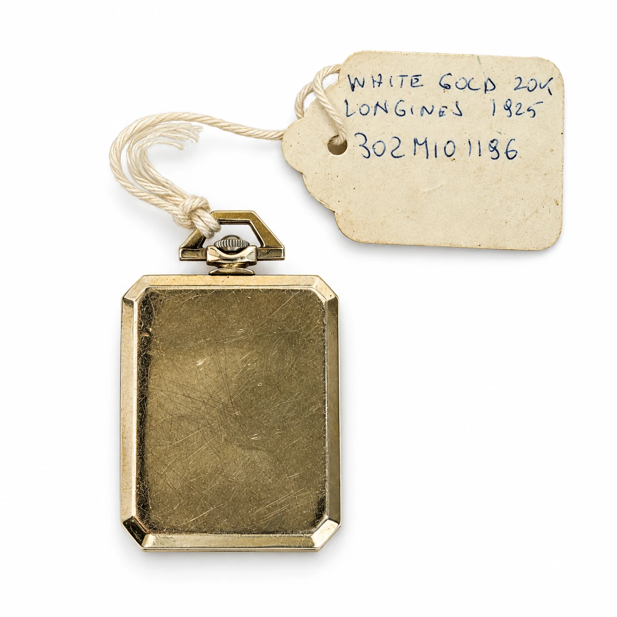 Longines circa 1913 Pocket/Pendant Watch — 20K White Gold - photo 3