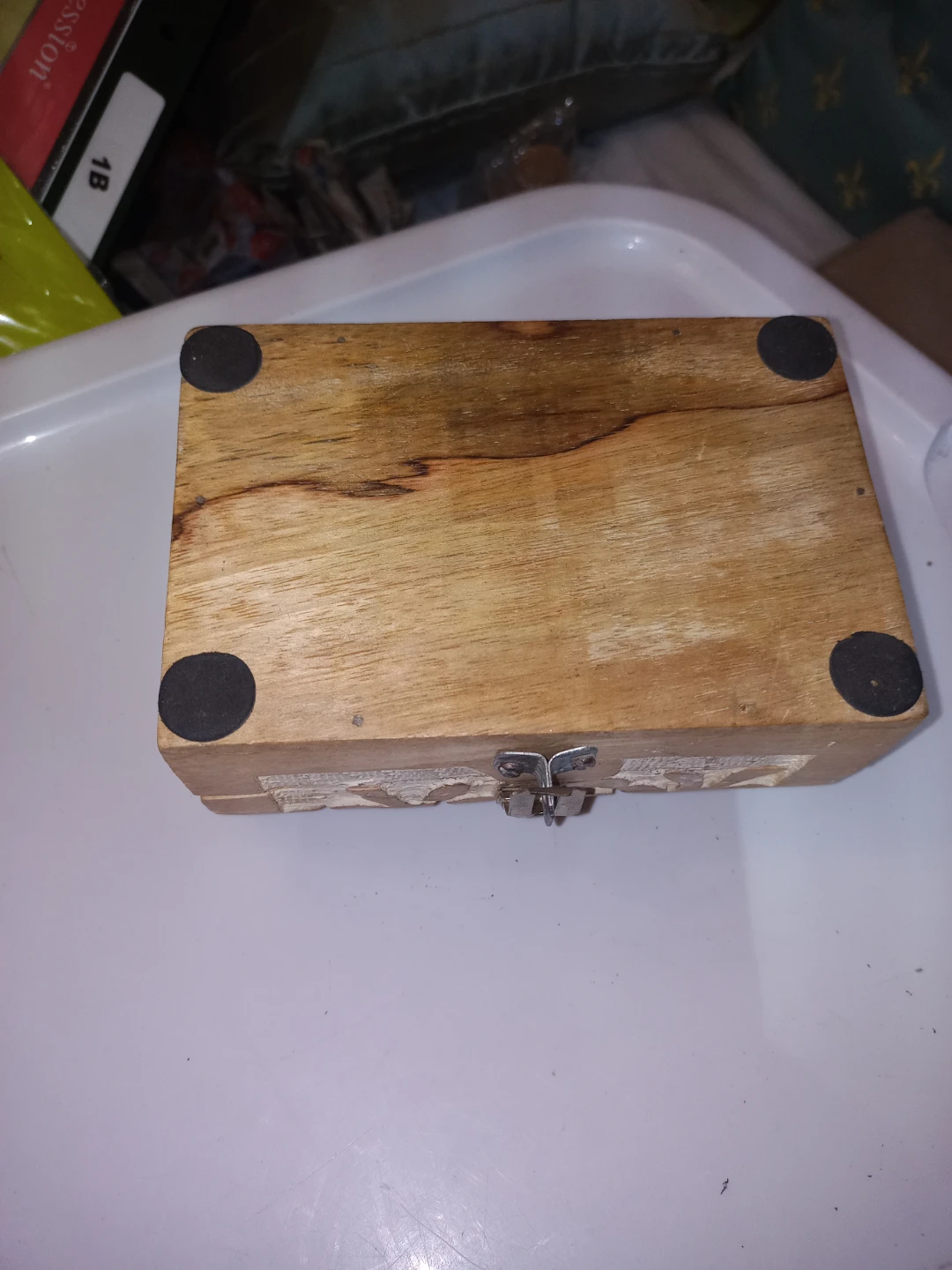 Carved Wooden Box - photo 5