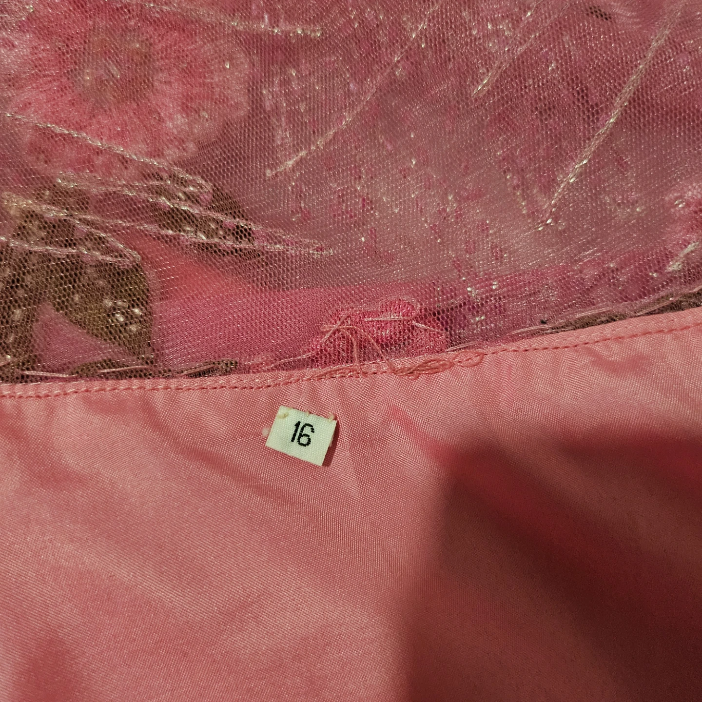 Pink Floral Embellished Evening Gown Size 16 - photo 4