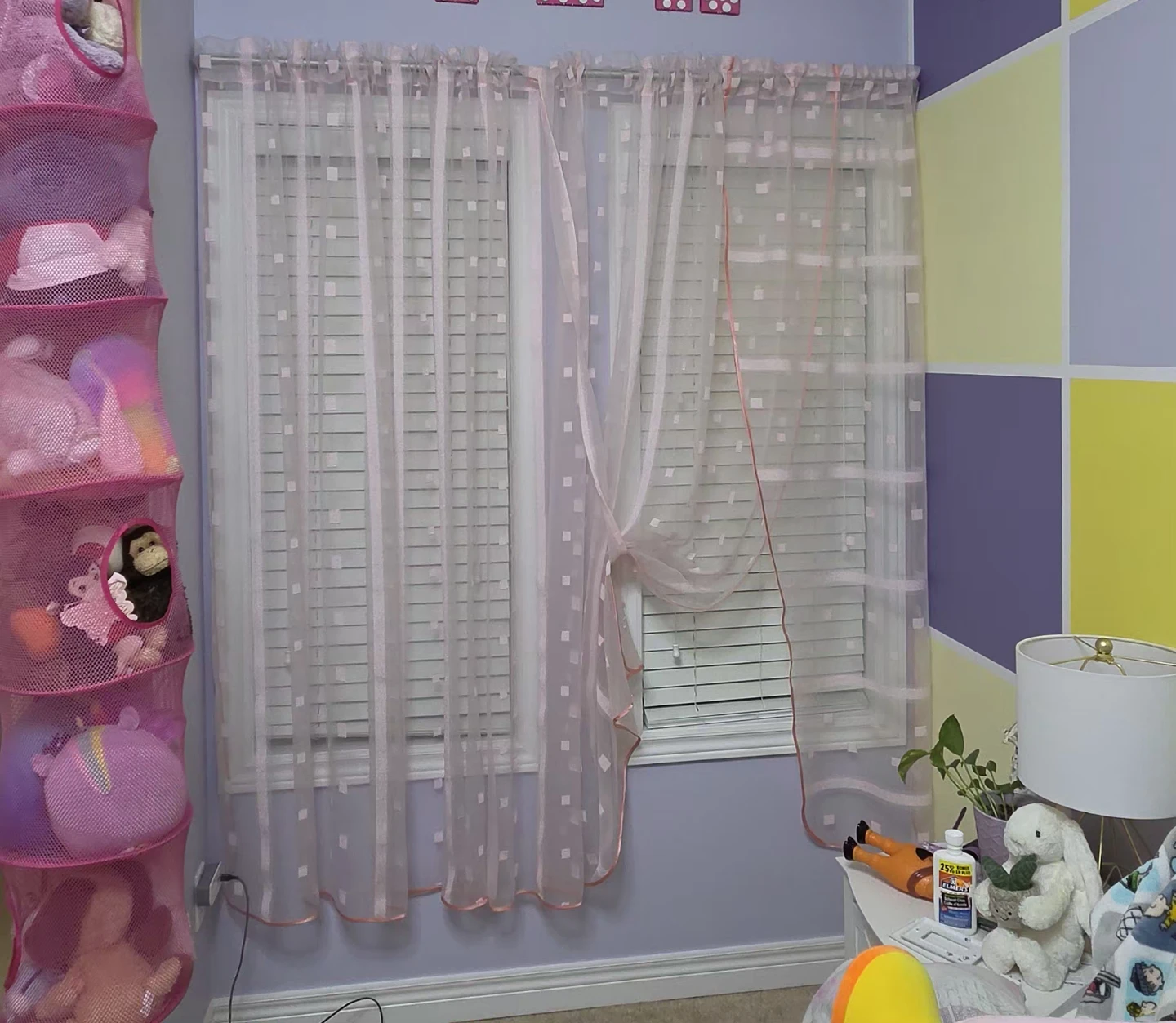 Pink Sheer Window Curtains (European) - photo 2