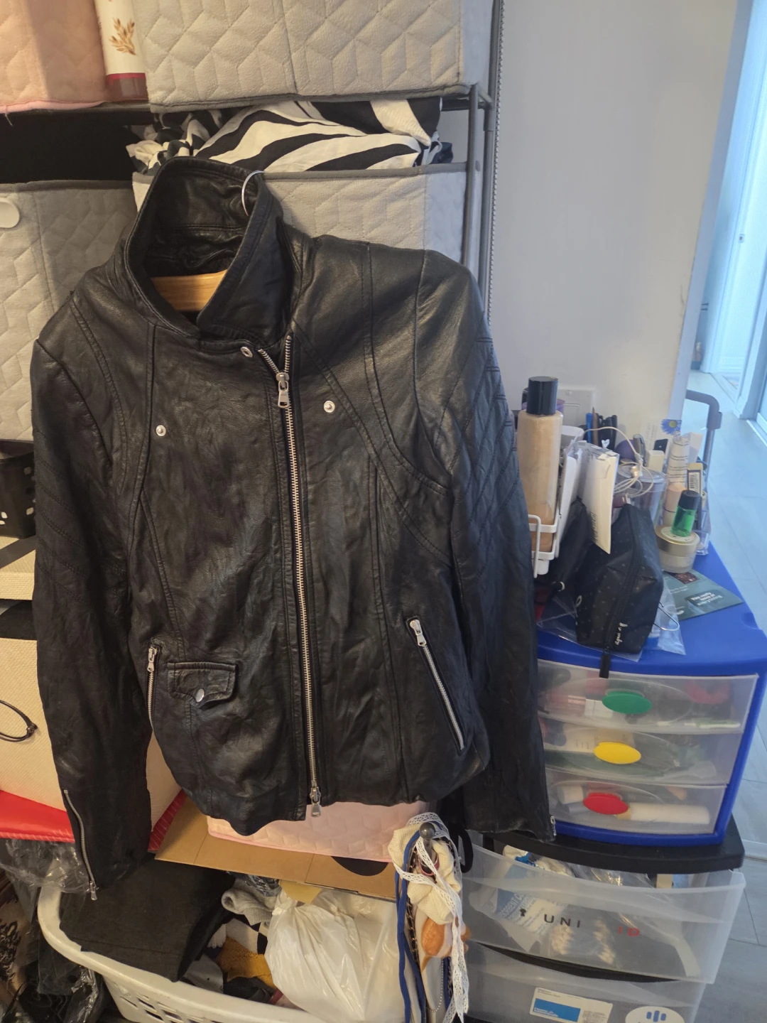 Danier Black Leather Jacket