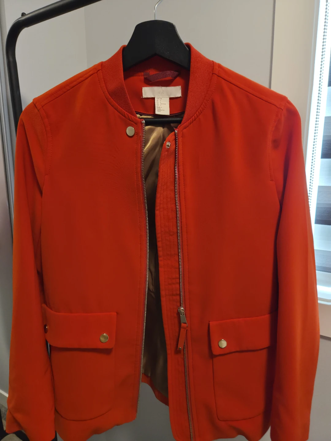 H&M Orange Bomber Jacket