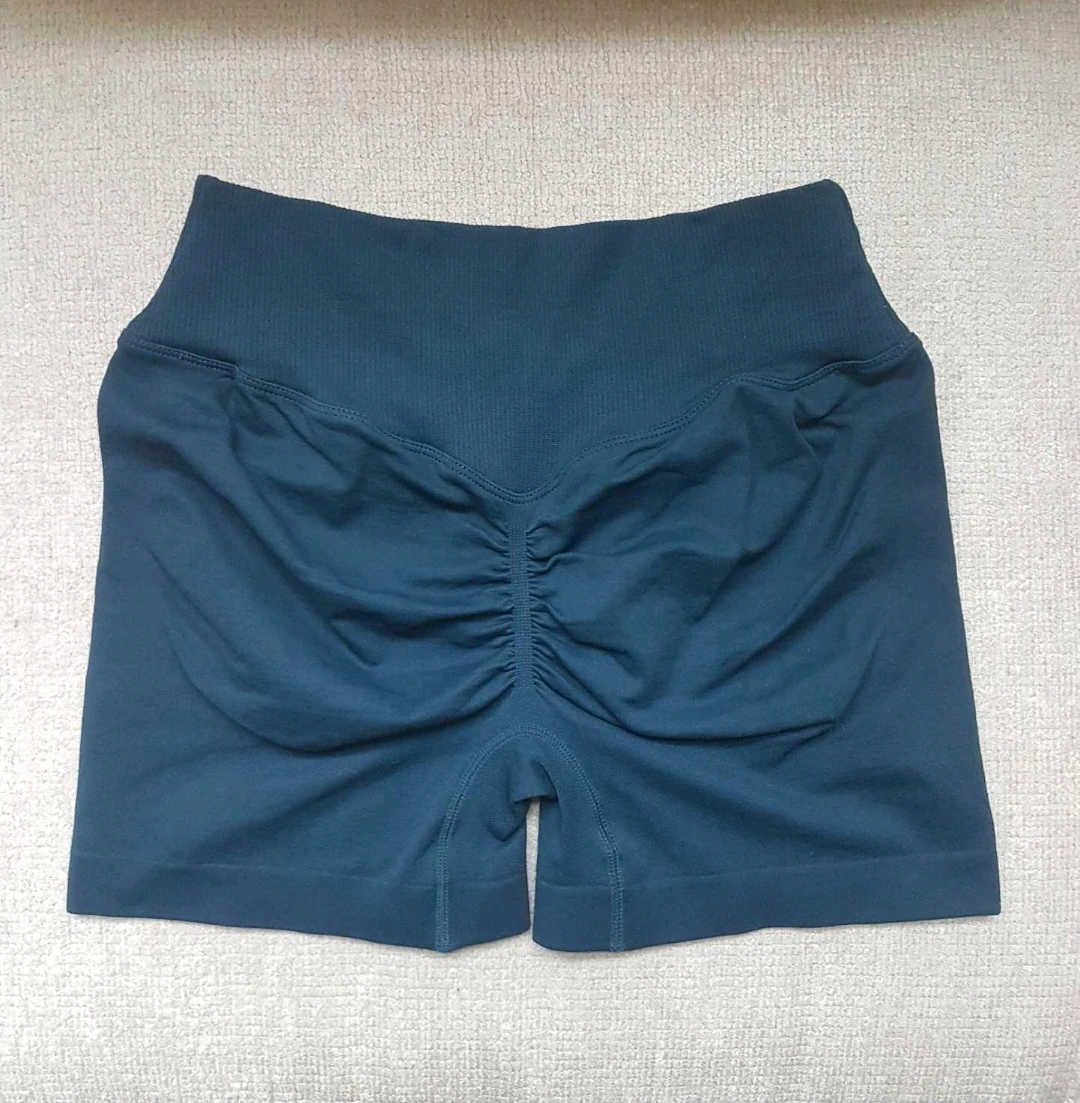 New Dark Green Scrunch Shorts - photo 2