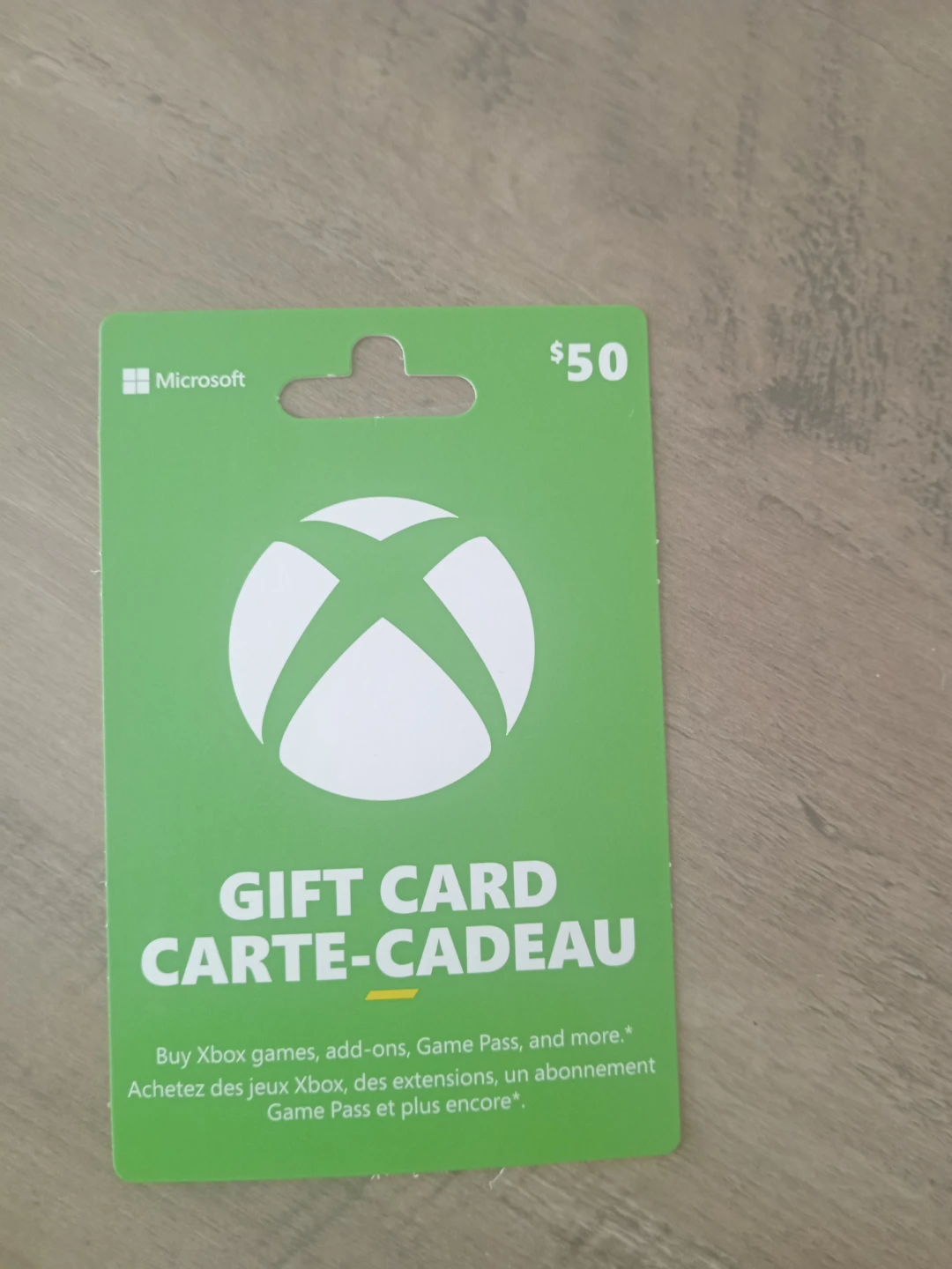 $50 Xbox Gift Card