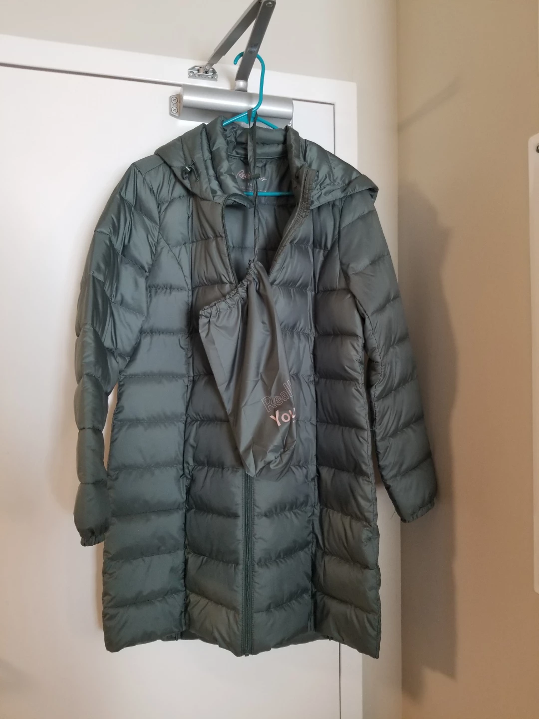 Real You Puffer Coat with Hood and Pouch