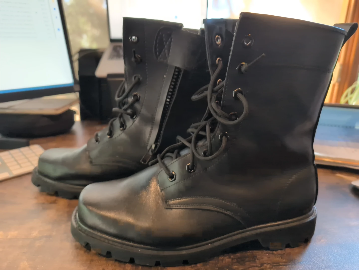 Black Tactical Combat Boots - photo 2