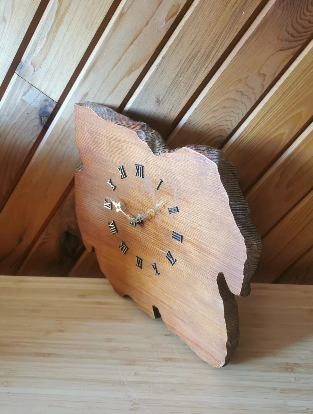 Vintage Solid Hardwood Wall Clock - photo 4