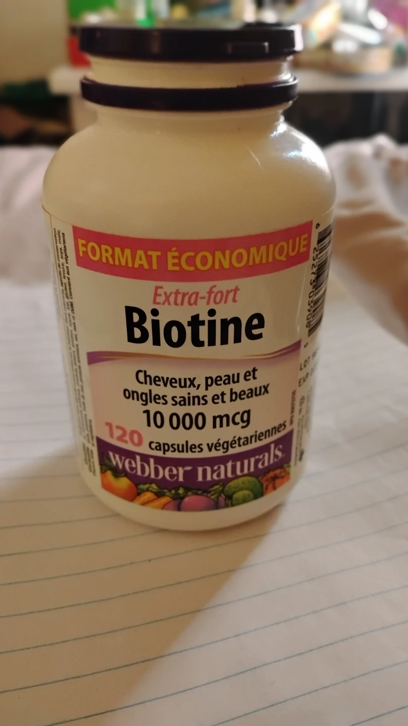 Webber Naturals Biotin 10,000 mcg 120