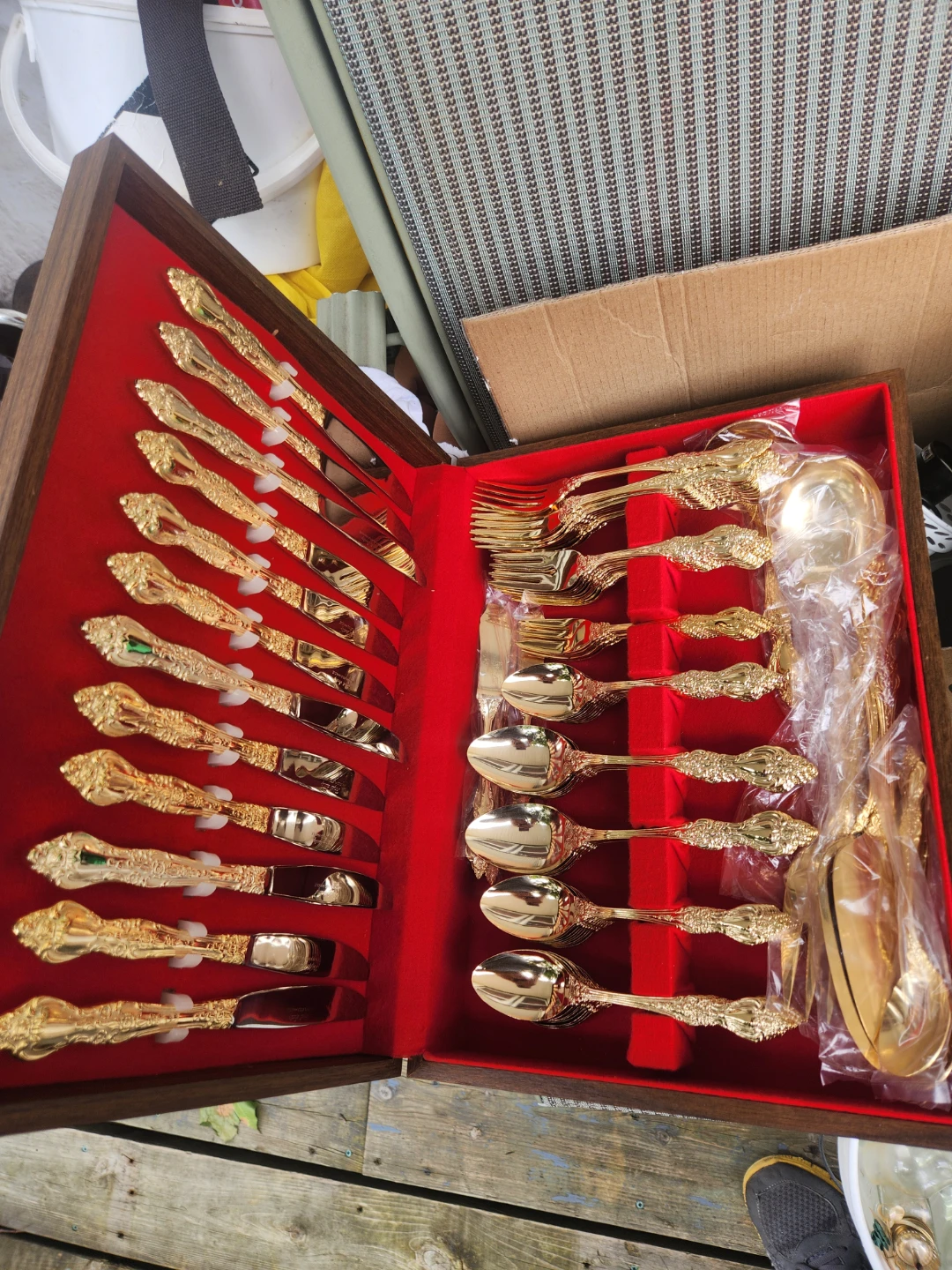 Gold Plated Cutlery Set