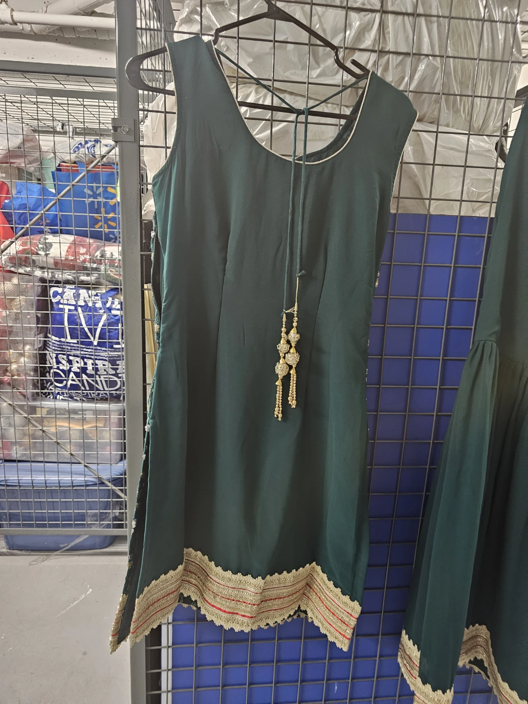 Dark Green Traditional Three-Piece Outfit - photo 5