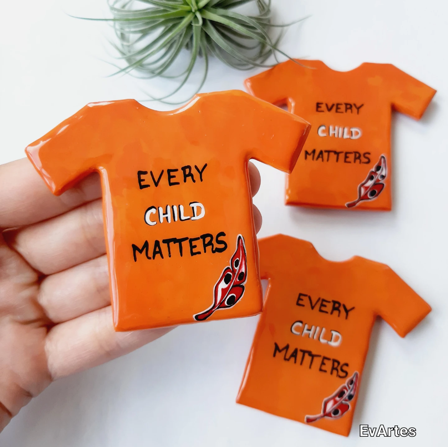 Handcrafted Orange Shirt Magnet | Every Child Matters