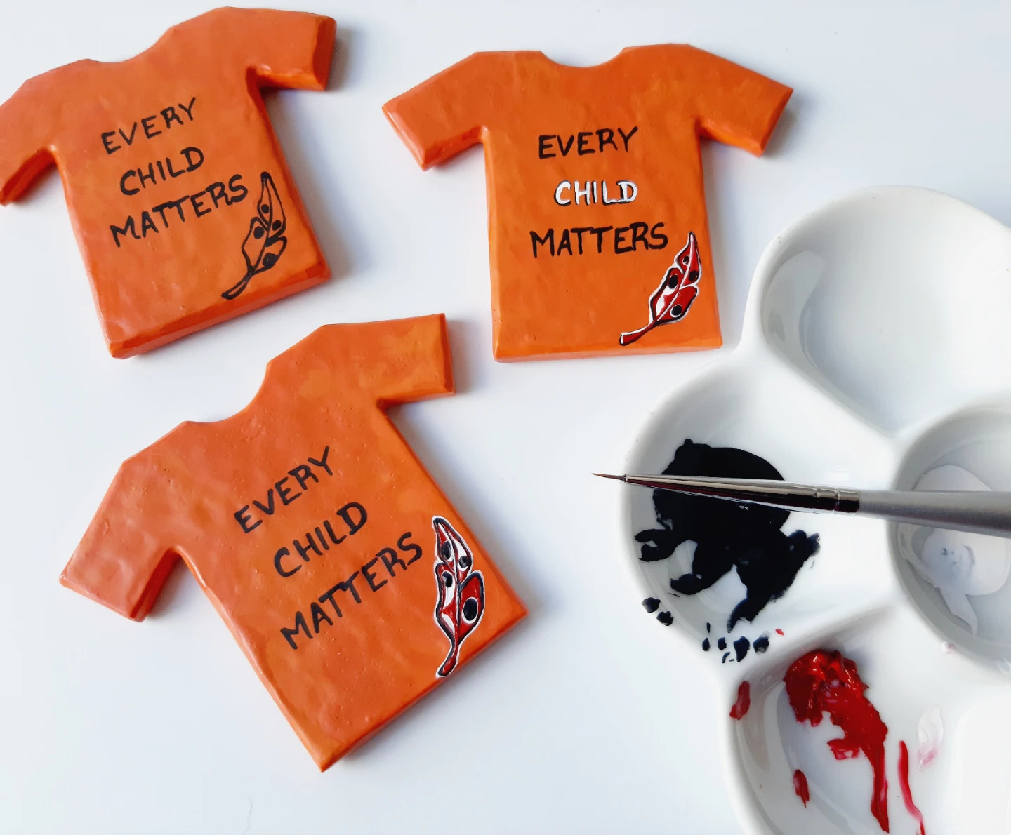 Handcrafted Orange Shirt Magnet | Every Child Matters - photo 2