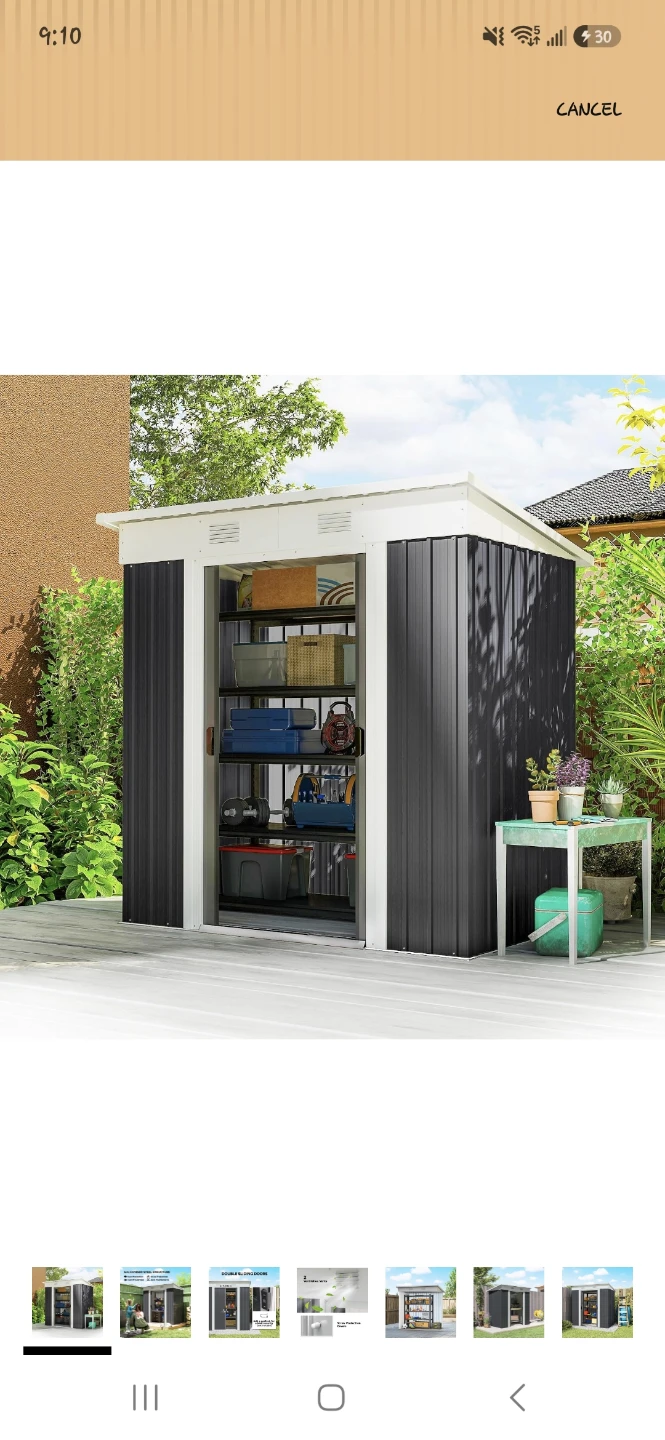 6x4 Galvanized  Shed. - photo 3