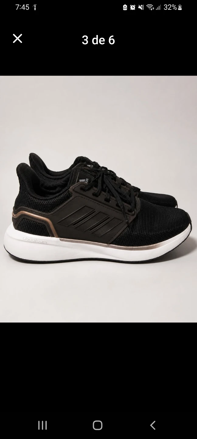 Adidas Cloudfoam Comfort Sneakers Black Size 7 - photo 3