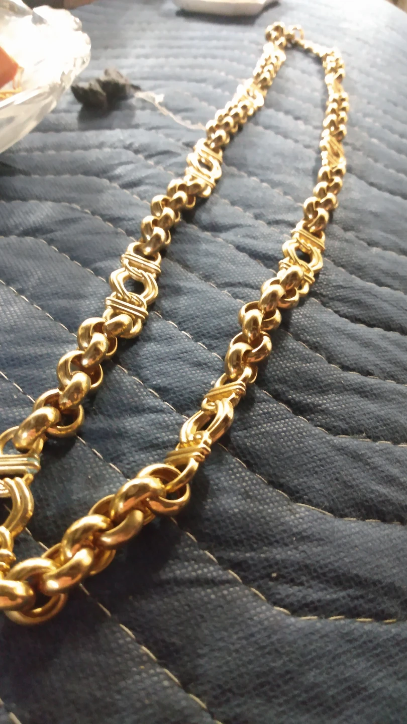 Gold-tone Link Chain Necklace