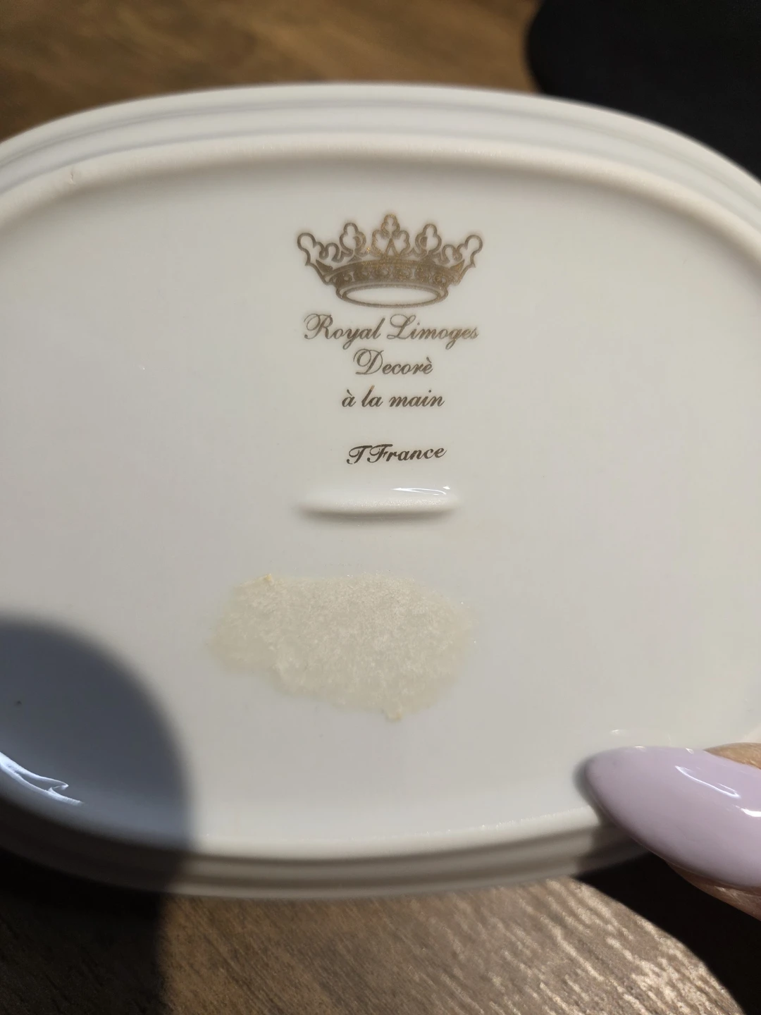 Vintage Royal Limoges Hand-Decorated Porcelain Tray - photo 2