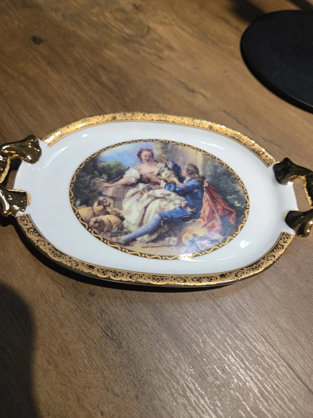 Vintage Royal Limoges Hand-Decorated Porcelain Tray - photo 3