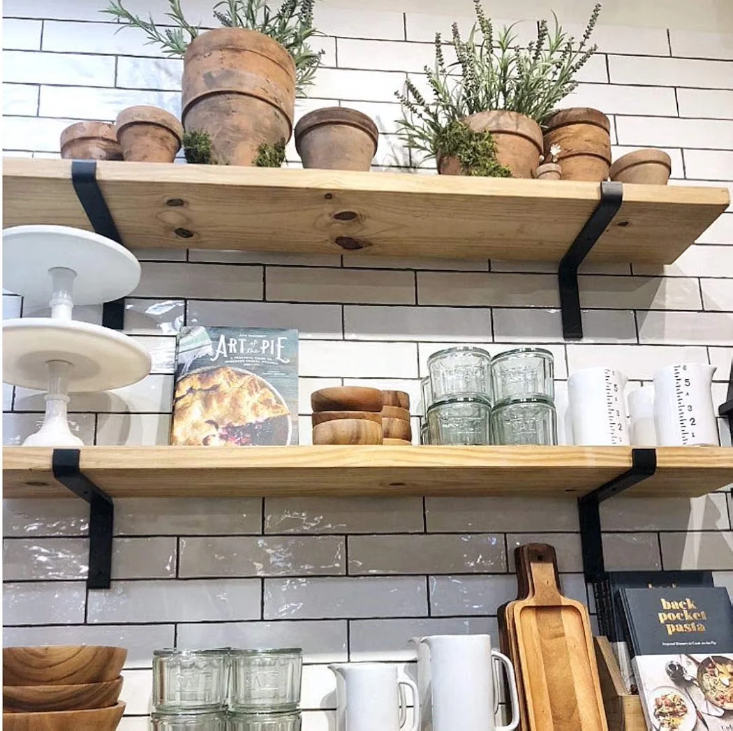 Set of 4 Industrial Floating Shelf Brackets - photo 3