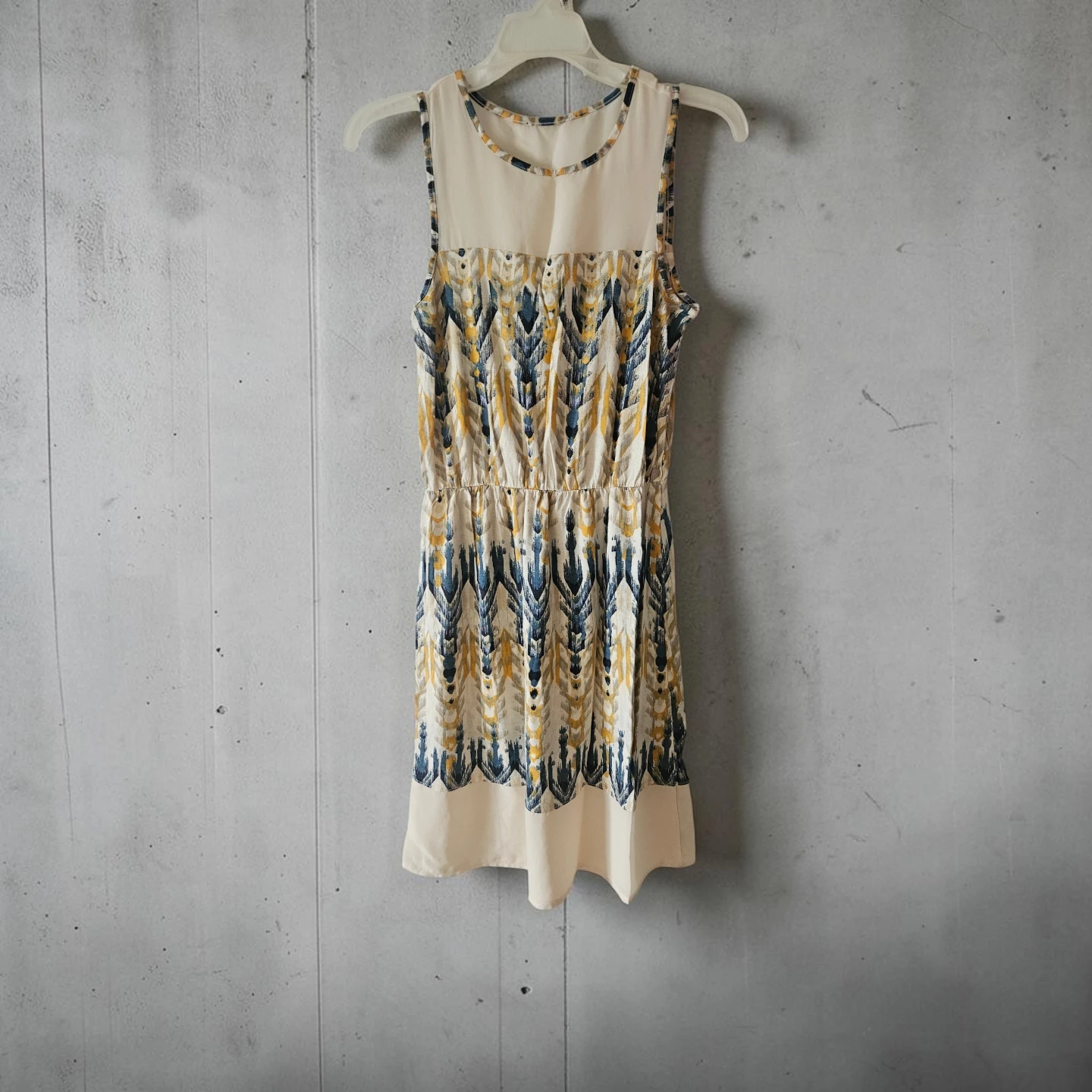 Sleeveless Ikat Pattern Dress
