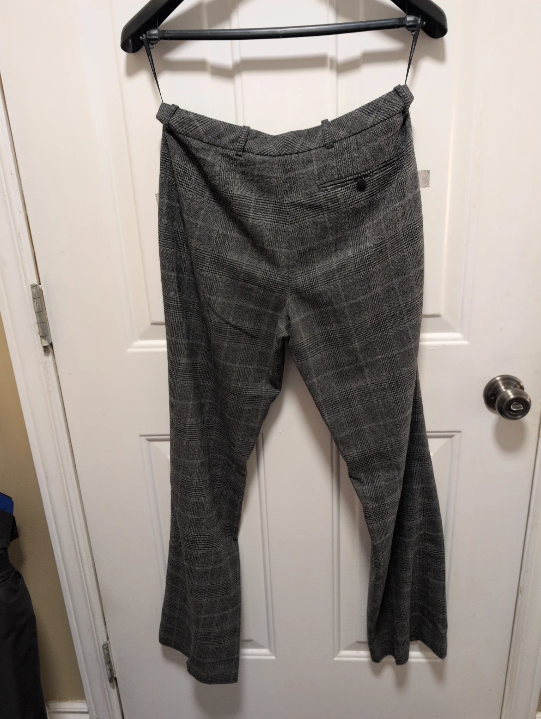 Calvin Klein Grey Plaid Trousers - photo 4