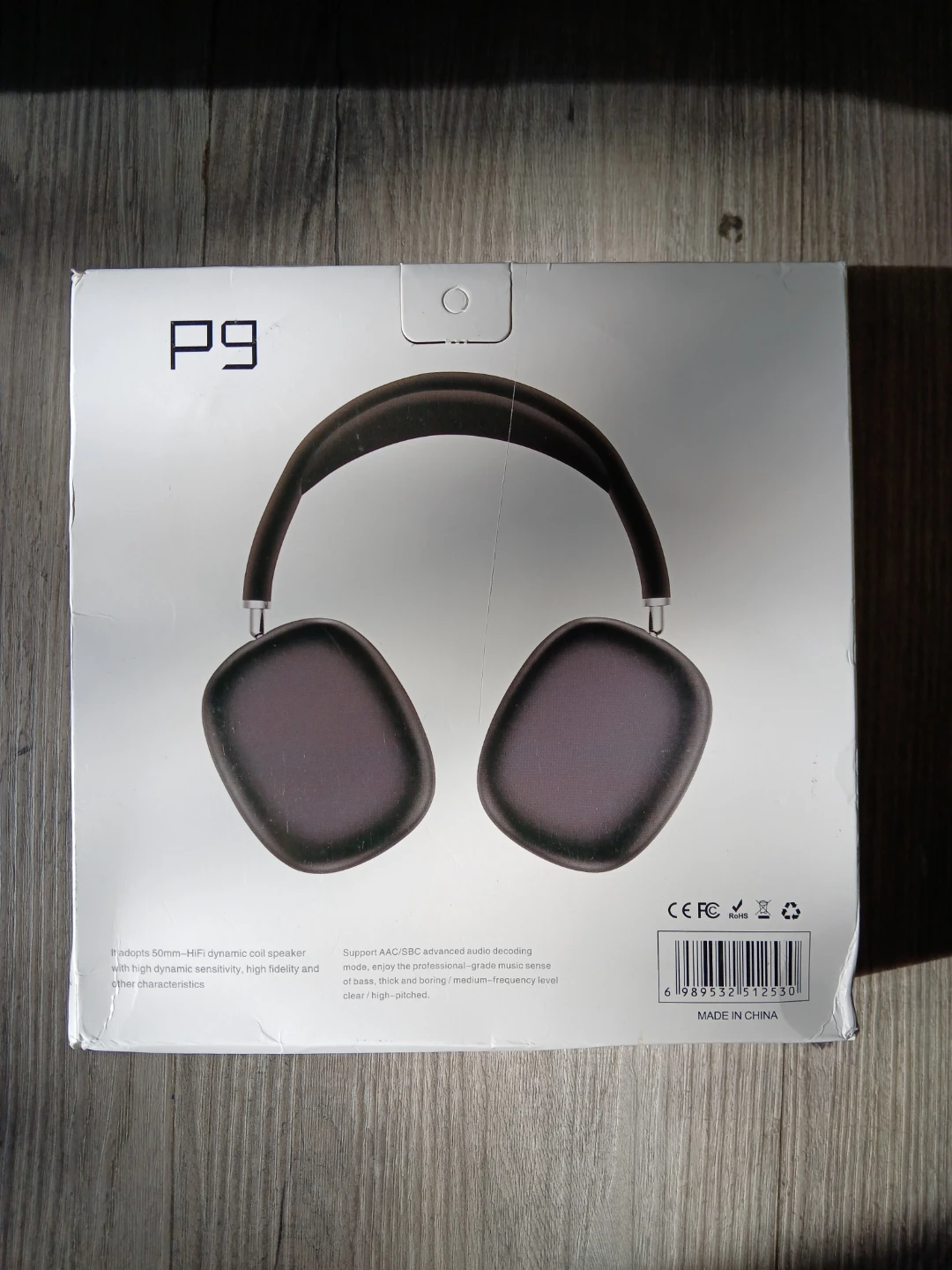 Black P9 Wireless Over-Ear Headphones - photo 2