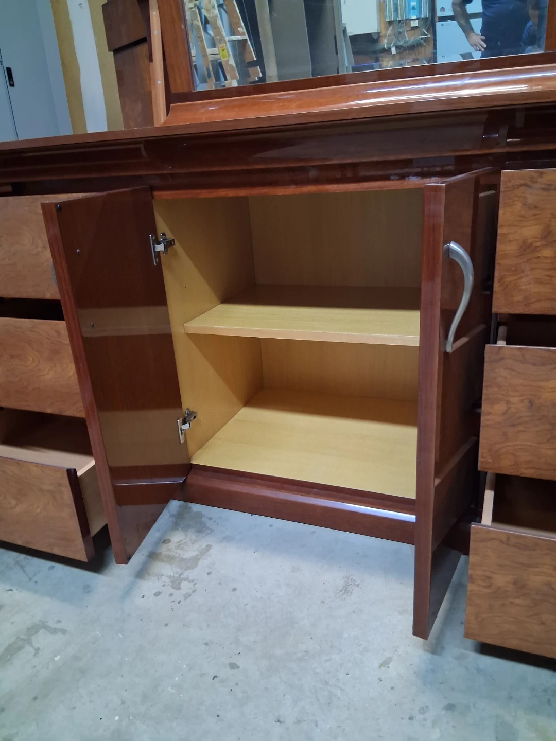 Wood Dresser with Mirror - photo 2