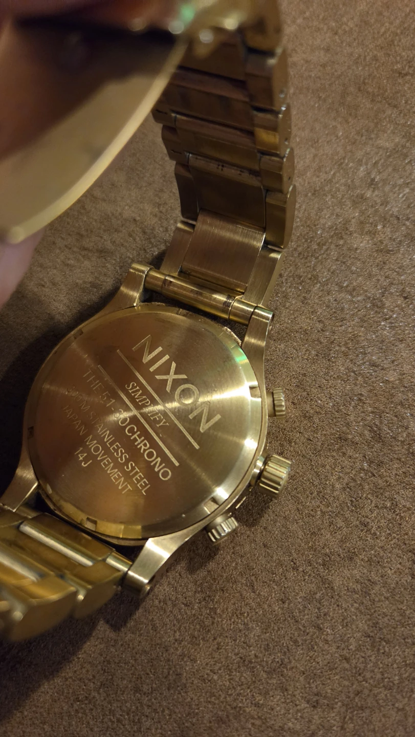 Nixon The 51-30 Chrono Gold Tone Watch - photo 4