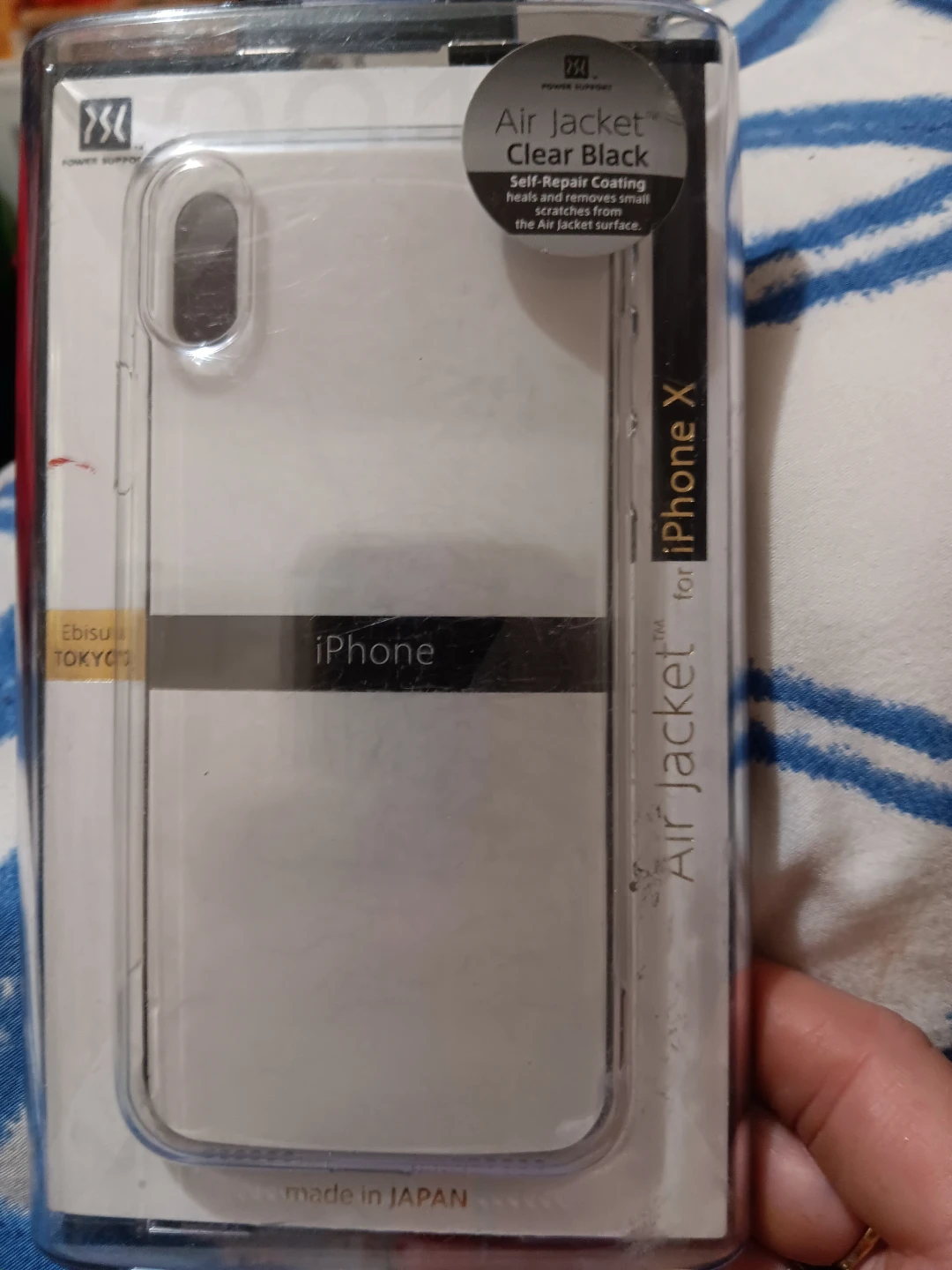 Power Support Air Jacket for iPhone X - Clear Black